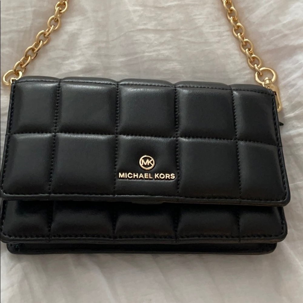 Michael Kors Small Quilted Leather Crossbody Bag
